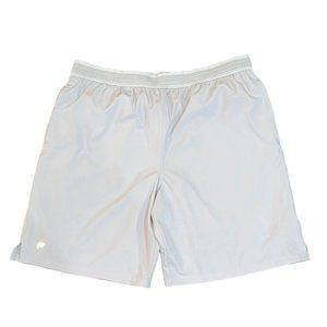 Men's Fabletics Lined 9" Athletic Shorts Cream Size XL
